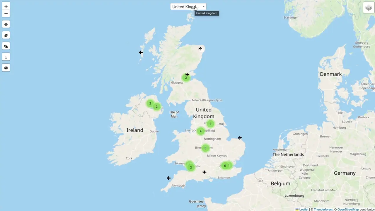 Gazetteer screenshot